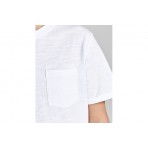 Jack And Jones Jprblatropic Solid Ss Tee Crew Neck Sn T-Shirt (12203772 WHITE)