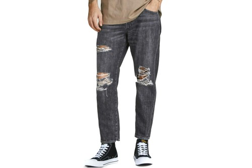 Jack And Jones Jjifrank Jjleen Am 229 Παντελόνι Τζιν  Ανδρικό (12204298 BLACK DENIM)