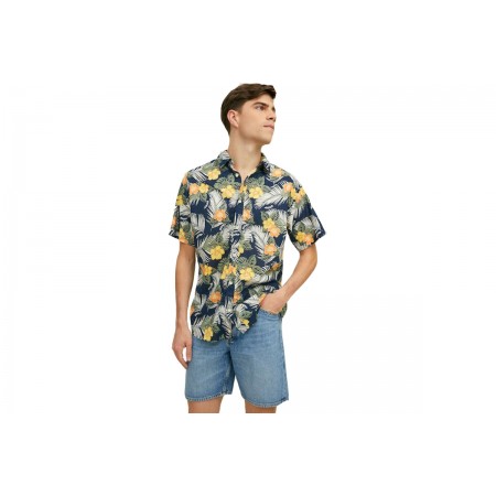 Jack And Jones Joraloha Floral Shirt Ss Ln Πουκάμισο Κοντομάνικο Ανδρικό 