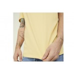 Jack And Jones Jorbooster Tee Ss Crew Neck April 22 T-Shirt Ανδρικό (12213315 STRAW PHOTO)