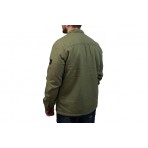 Jack And Jones Jcoben Classic Teddy Overshirt Ls Πουκάμισο Μακρυμάνικο (12215787 FOUR LEAF)
