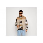 Jack And Jones Jorchili Teddy Puffer Collar Μπουφάν Sherpa Ανδρικό (12218825 OATMEAL)