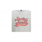 Jack And Jones Jorbecks Sweat Crew Neck Μπλούζα Με Λαιμόκοψη (12219572 LIGHT GREY MELANGE)