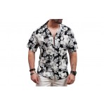 Jack And Jones Jjirwim Resort Shirt Ss Πουκάμισο Κοντομάνικο Ανδρικό (12222959 BLACK)