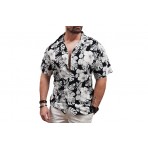 Jack And Jones Jjirwim Resort Shirt Ss Πουκάμισο Κοντομάνικο Ανδρικό (12222959 BLACK)