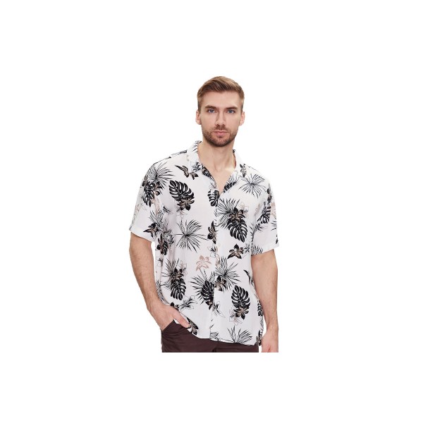 Jack And Jones Jjirwim Resort Shirt Ss Πουκάμισο Κοντομάνικο Ανδρικό (12222959 CLOUD DANCER)