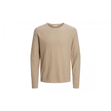 Jack And Jones Jjslub Knit Crew Neck Μπλούζα Με Λαιμόκοψη Ανδρική 