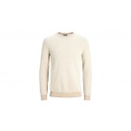 Jack And Jones Jprbluglobe Knit Crew Neck Μπλούζα Με Λαιμόκοψη (12223322 FEATHER GRAY)