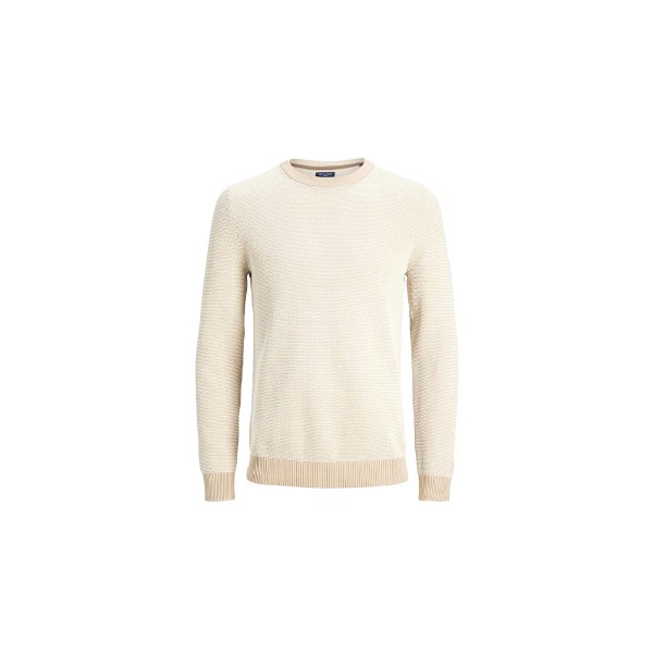 Jack And Jones Jprbluglobe Knit Crew Neck Μπλούζα Με Λαιμόκοψη (12223322 FEATHER GRAY)