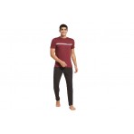 Jack And Jones Jacbasic Ss Tee And Pants Giftbox Σετ Πιτζάμας (12223560 WINDSOR WINE)