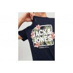 Jack And Jones Jjbecs Shape Tee Ss Crew Neck T-Shirt Ανδρικό (12224688 NAVY BLAZER)