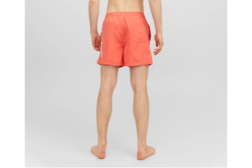 Jack And Jones Jpstfiji Jjswim Splicelogo Ly Sn Μαγιό Σορτς Ανδρικό (12225967 HOT CORAL)