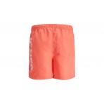 Jack And Jones Jpstfiji Jjswim Splicelogo Ly Sn Μαγιό Σορτς Ανδρικό (12225967 HOT CORAL)