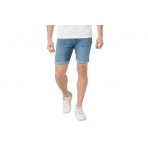 Jack And Jones Jjirick Jjfox Shorts Ge 238 Sn Βερμούδα Τζην Ανδρική (12226230 MEDIUM BLUE DENIM)