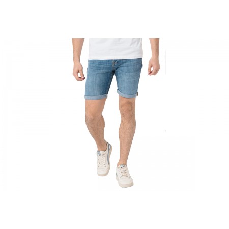 Jack And Jones Jjirick Jjfox Shorts Ge 238 Sn Βερμούδα Τζην Ανδρική 