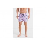 Jack And Jones Jpstfiji Jjswim Aop Ly Sn Μαγιό Σορτς Ανδρικό (12227247 PURPLE ROSE)