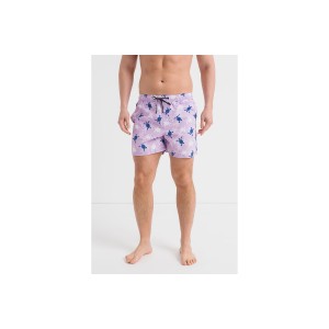 Jack And Jones Jpstfiji Jjswim Aop Ly Sn Μαγιό Σορτς Ανδρικό (12227247 PURPLE ROSE)