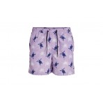 Jack And Jones Jpstfiji Jjswim Aop Ly Sn Μαγιό Σορτς Ανδρικό (12227247 PURPLE ROSE)