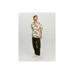 Jack And Jones Jorluke Flores Resort Shirt Ss Sn Πουκάμισο Κοντομάνικο Ανδρ (12227625 CLOUD DANCER)