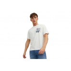 Jack And Jones Jorcrayon Pocket Tee Ss Crew Neck Ln T-Shirt Ανδρικό (12227778 CLOUD DANCER)