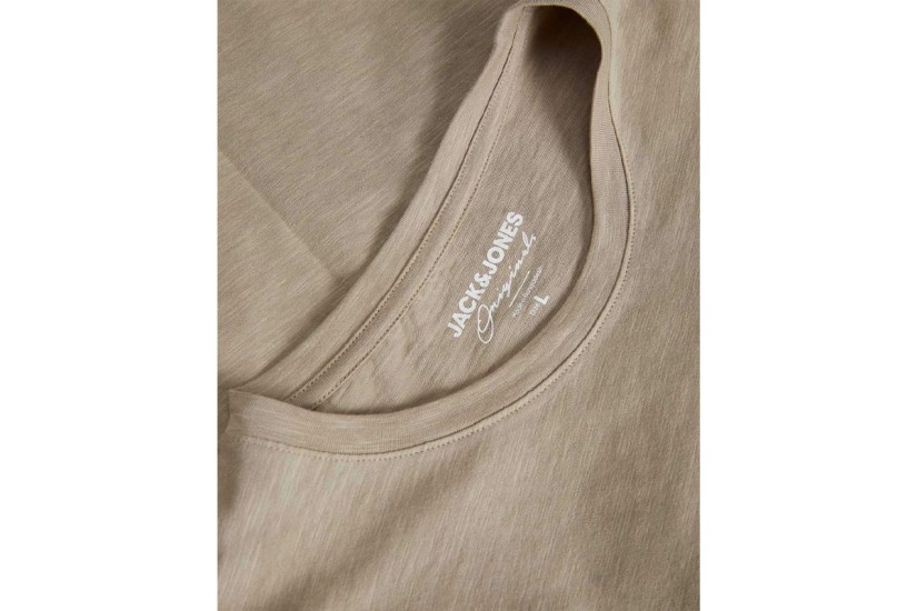 Jack And Jones Jorcrayon Ανδρικό Κοντομάνικο T-Shirt Μπεζ