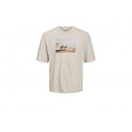 Jack And Jones Jorcopenhagen Photo Tee Ss Crew Neck Sn T-Shirt Ανδρικό (12227781 MOONBEAM)