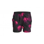 Jack And Jones Jpstfiji Jjswim Core Μαγιό Σορτς (12229714 BLACK-PINK YARRO)