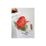 Jack And Jones Jorgrocery Tee Ss Crew Neck T-Shirt Ανδρικό (12230754 WHITE-FLOWER BAC)