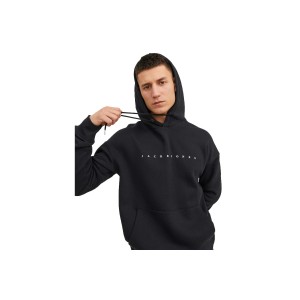 Jack And Jones Jjestar Jj Sweat  Noos Hoodie Ανδρικό (12233972 BLACK)