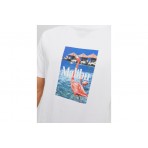 Jack And Jones Jorpalma Photo Tee Ss Crew Neck T-Shirt Ανδρική (12234294 BRIGHT WHITE)