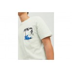 Jack And Jones Jortulum Pocket Tee Ss Crew Neck Ln T-Shirt Ανδρικό (12235290 PALE BLUE)
