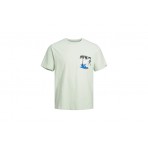 Jack And Jones Jortulum Pocket Tee Ss Crew Neck Ln T-Shirt Ανδρικό (12235290 PALE BLUE)