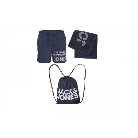 Jack And Jones Jpstsummer Jjbeach Pack Ak Σετ Μαγιό - Πετσέτα - Σακίδιο 