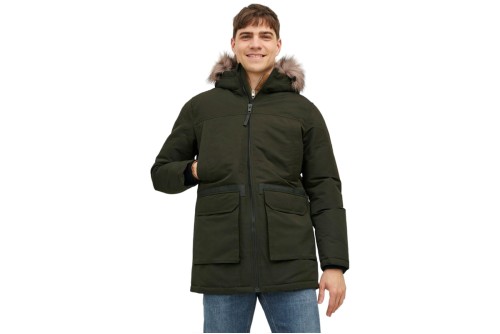 Jack And Jones Jjewing Sn Μπουφάν Παρκά Ανδρικό (12235858 ROSIN)