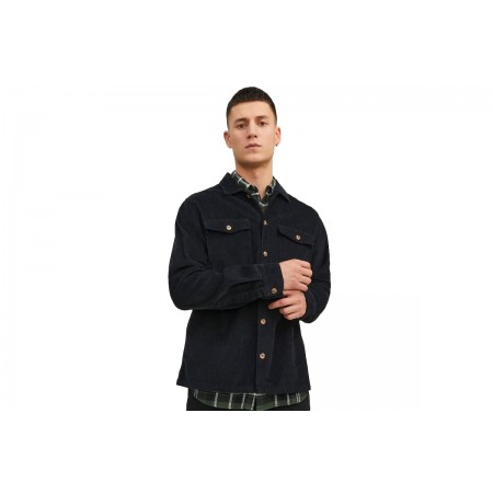 Jack And Jones Jjedallas Corduroy Overshirt Ls Sn Πουκάμισο Μακρυμάνικο Ανδ (12235991 BLACK)