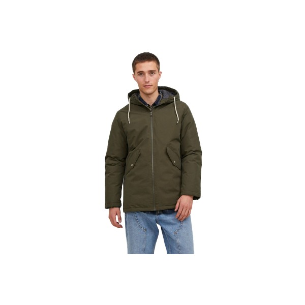 Jack And Jones Jjloop Jacket Μπουφάν Παρκά Ανδρικό (12236010 FOREST NIGHT)