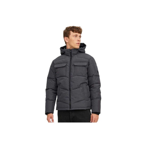 Jack And Jones Jjmason Μπουφάν Puffer Ανδρικό (12236044 DARK GREY MELANGE)