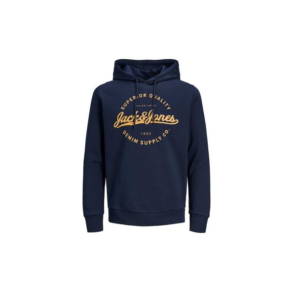 Jack And Jones Jjstanli Sweat  Hoodie Ανδρικό (12236185 NAVY BLAZER-BIG)