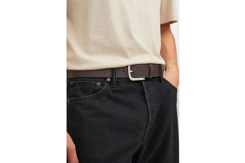 Jack And Jones Jacharry Embossed Casual Ζώνη Καφέ