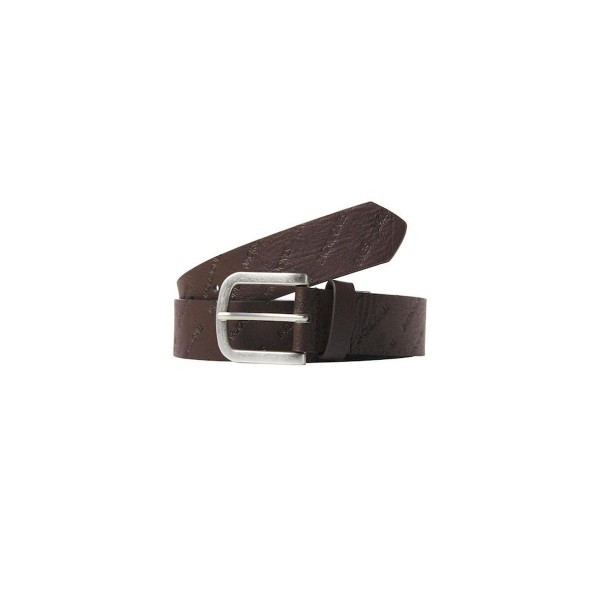 Jack And Jones Jacharry Embossed Belt Noos Ζώνη Casual (12236466 BROWN STONE)