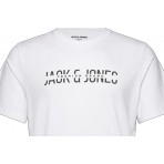 Jack And Jones Jprboabooster Tee Apr23 T-Shirt Ανδρικό (12238924 BRIGHT WHITE)