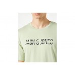 Jack And Jones Jprboabooster Tee Apr23 T-Shirt Ανδρικό (12238924 CELADON GREEN)