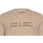 Jack And Jones Jprboabooster Tee Apr23 T-Shirt Ανδρικό (12238924 WHITE PEPPER)