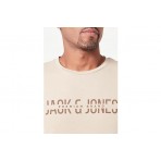 Jack And Jones Jprboabooster Tee Apr23 T-Shirt Ανδρικό (12238924 WHITE PEPPER)