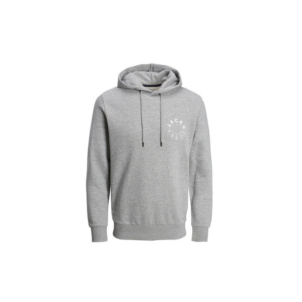 Jack And Jones Jjwarrior Sweat Hoodie Ανδρικό (12242543 LIGHT GREY MELA-SMALL)