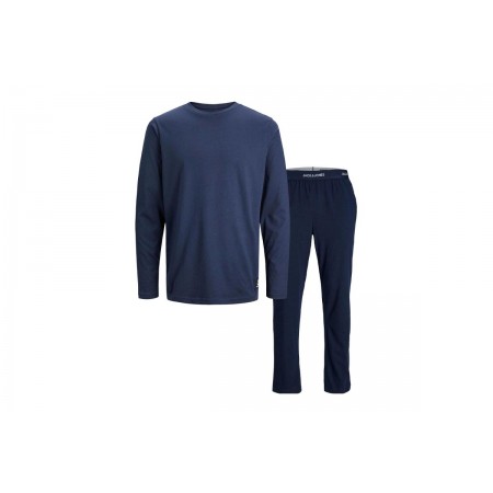 Jack And Jones Jacbasic Label Ls Tee And Pants Σετ Πιτζάμας Ανδρική 