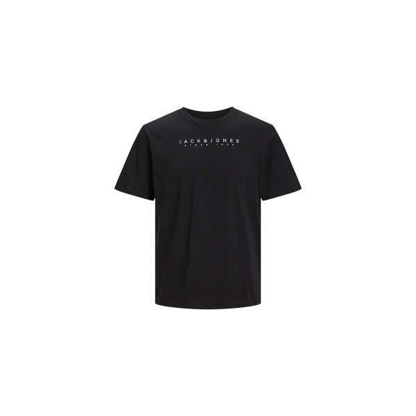 Jack And Jones Jjsetra Tee Ss Crew Neck T-Shirt Ανδρικό (12247985 BLACK)