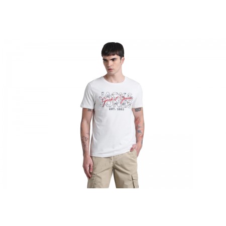 Jack And Jones Chill Shape Ανδρικό Κοντομάνικο T-Shirt Λευκό