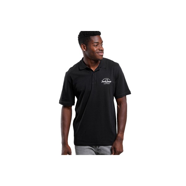 Jack And Jones Jjforest Polo Ανδρικό (12248621 BLACK-AW2 SOLID)