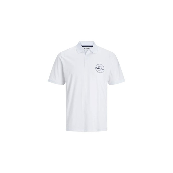 Jack And Jones Jjforest Polo Ανδρικό (12248621 WHITE-AW1 SOLID)